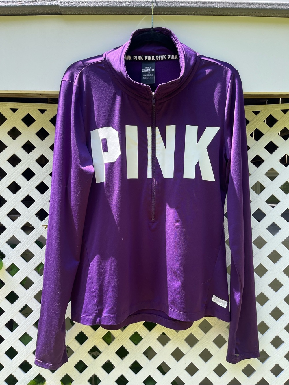 Victorias Secret PINK Purple 1/2 Zip